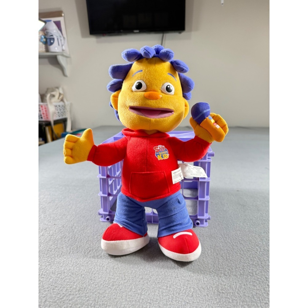 Playskool SID THE SCIENCE GUY Talking Doll Plush 13"‎ Jim Henson Tested Works